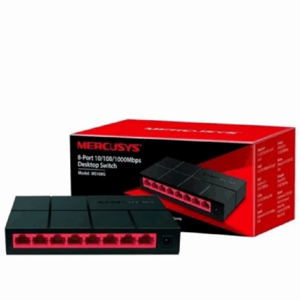 MERCUSYS MS105G 8 PORT 10/100/1000 MBPS DEKSTOP SWITCH