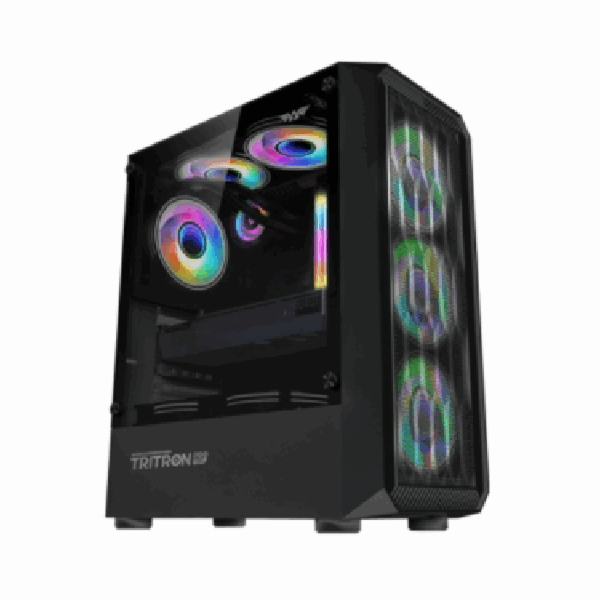 ARMAGEDDON TRITRON PRO 100 WHITE 4 FAN CASE