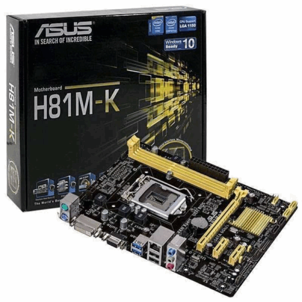 ASUS H81M-K (LGA1150, INTEL H81, DDR3) EX-IMPORT