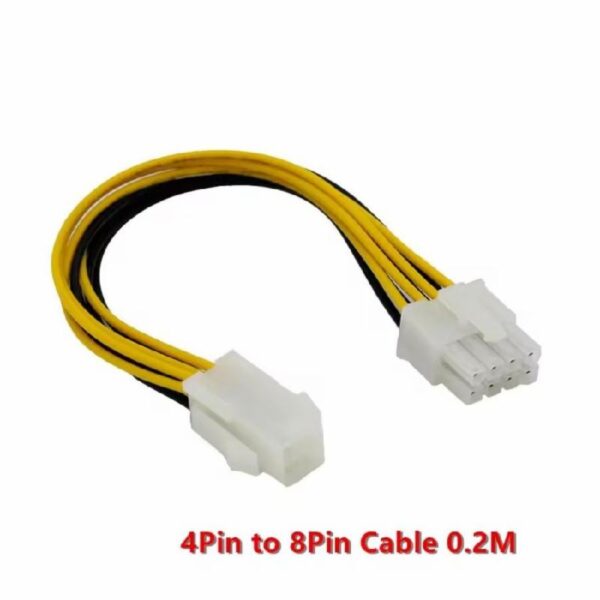 POWER KABEL 4 PIN TO 8 PIN 0.2M