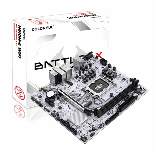 COLORFUL BATTLE-AX H610M-E WIFI V20 WHITE (LGA 1700,H610,DDR4)