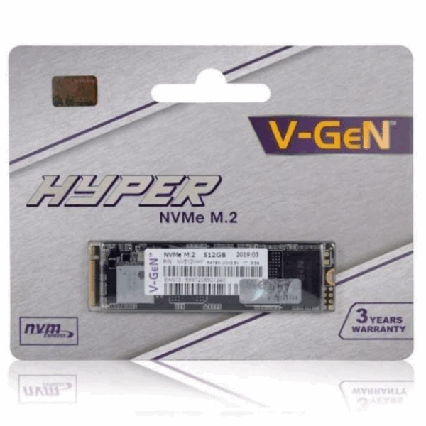 VGEN HYPER 512GB NVME M2 GEN 3X4