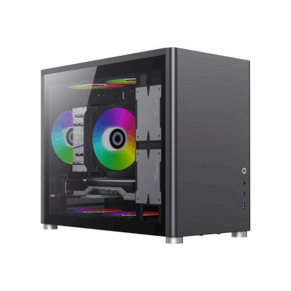 GAMEMAX SPARK BLACK TEMPERED GLASS M-ATX