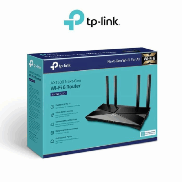 TPLINK ARCHER AX10 WIFI ROUTER AX1500