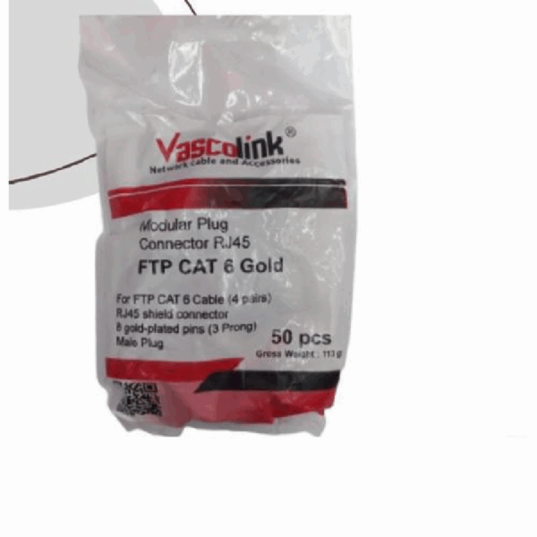 VASCOLINK RJ45 CONNECTOR CAT6 METAL