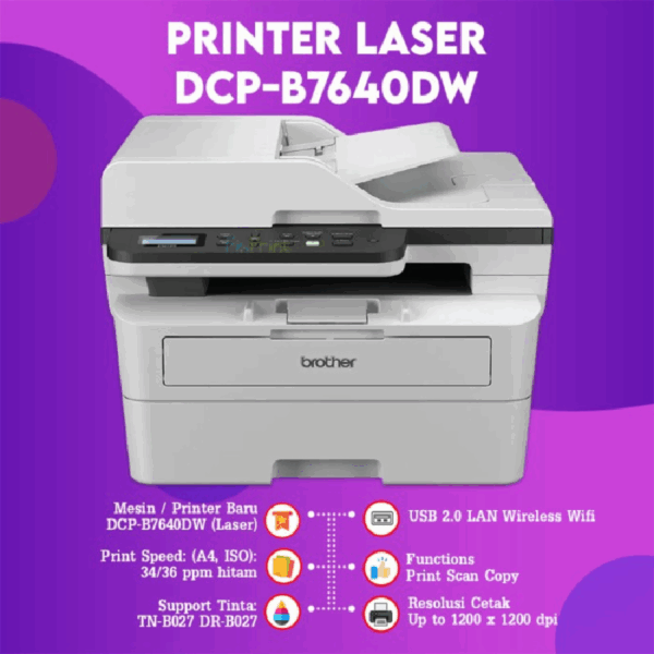 BROTHER DCP-B7640DW LASER PRINT SCAN COPY