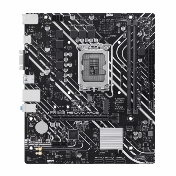 ASUS PRIME H610M-K ARGB (LGA1700, H610, DDR5, USB3.2, SATA3)