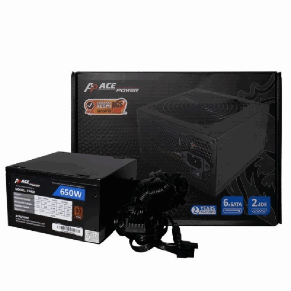 ACE POWER FP650W PSU 650 WATT 80+ BRONZE V2