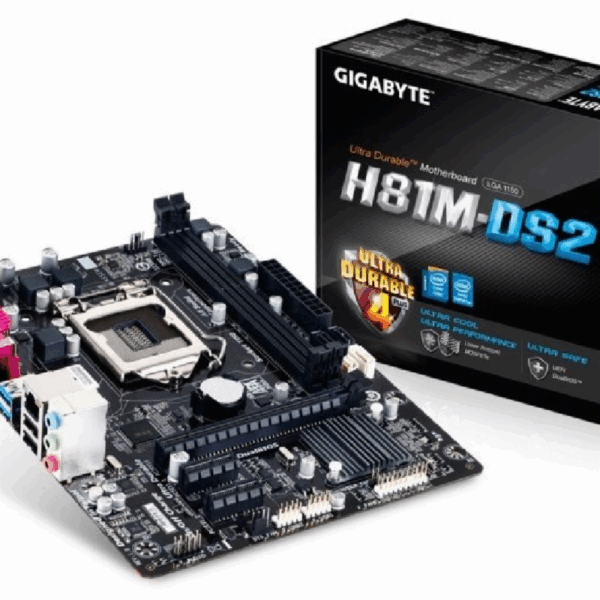 GIGABYTE GA-H81M-DS2 (LGA1150, H81, DDR3, SATA3, USB3) ORI