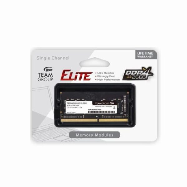 TEAM ELITE SODIMM DDR4 4GB PC2666