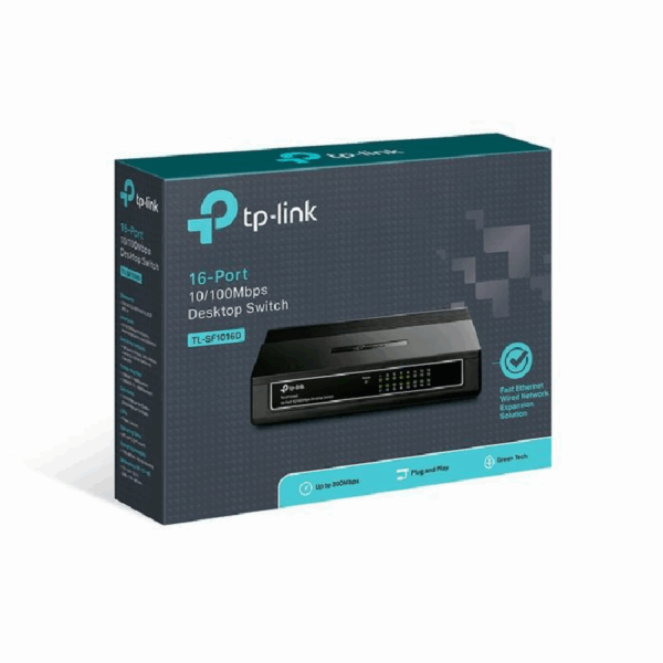 TPLINK TL-SF1016D 16 PORT 10/100MBPS DESKTOP SWITCH