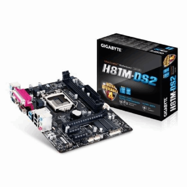 GIGABYTE GA-H81M-DS2 (LGA1150, H81, DDR3, SATA3, USB3) RESMI