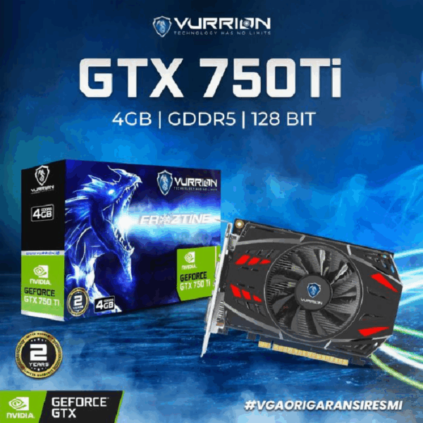 VURRION NVIDIA GTX 750 TI 4GB GDDR5 128 BIT