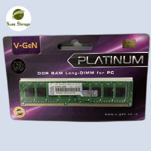 VGEN PLATINUM LONGDIMM DDR3 4GB PC 12800