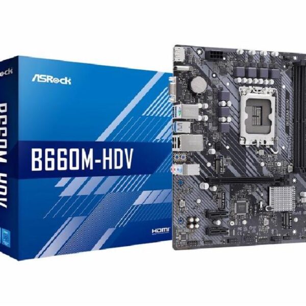 ASROCK B660M-HDV (LGA1700, B660, DDR4, USB3.2, SATA3)